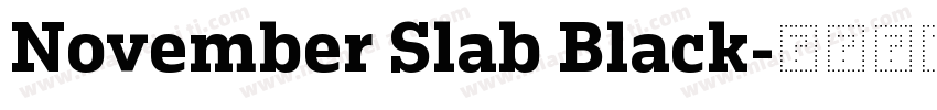 November Slab Black字体转换